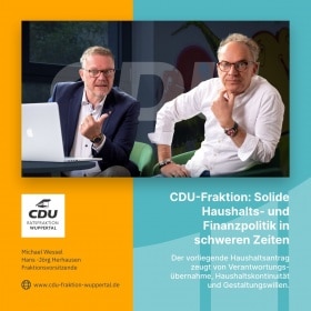 CDU-Fraktion: Solide Haushalts- und Finanzpolitik in schweren Zeiten 